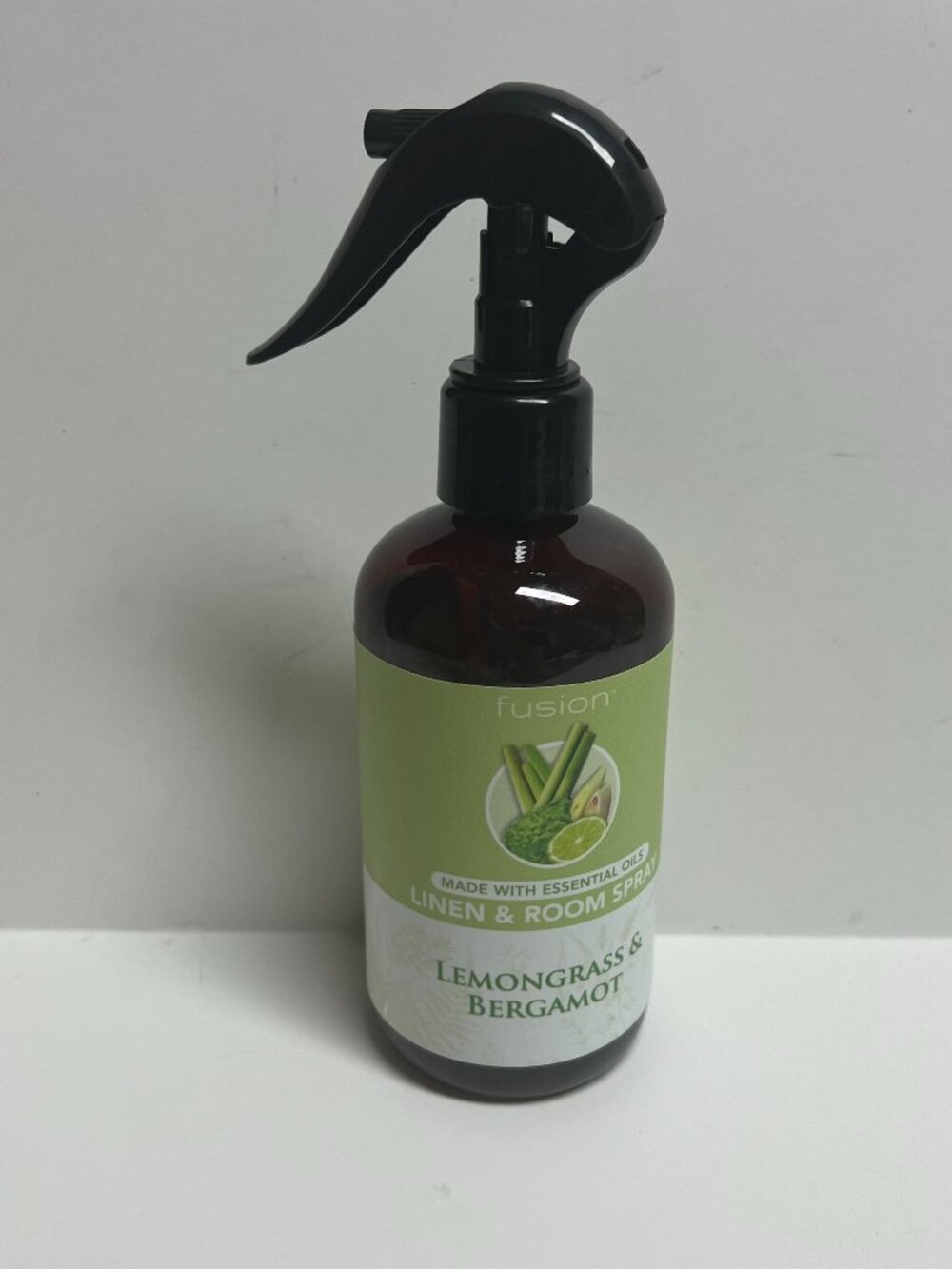 Fusion Lemongrass & Bergamot Essential Oil Linen & Room Spray 8 Oz